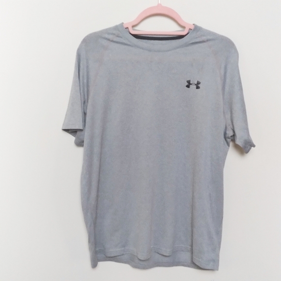 Under Armour Grey Loose Fit Short Sleeve Athletic Tee Shirt Size Medium - Picture 2 of 9